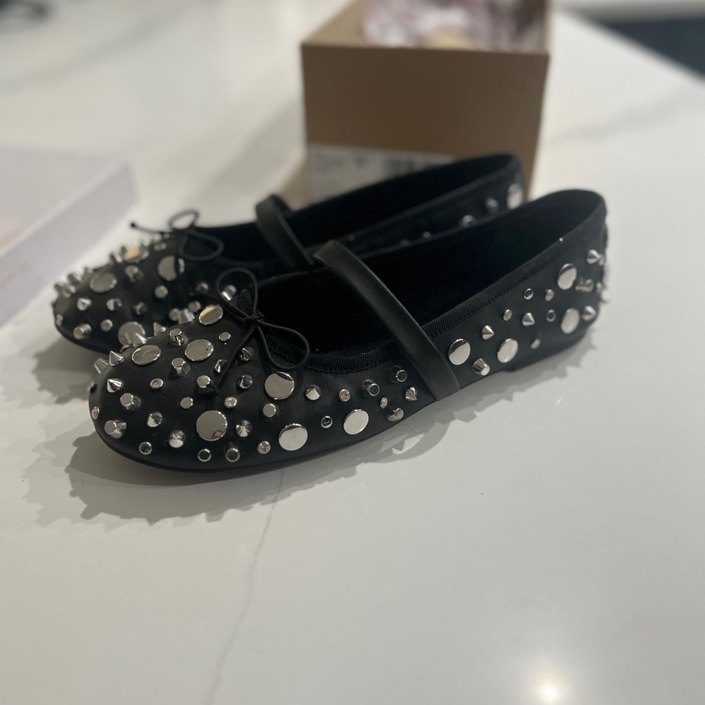 Jessica Simpson Black Studded Kids Dress Shoes